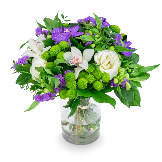 Bouquet of purple flowers